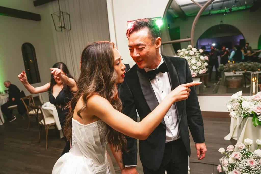Bride and Groom dancing during reception at Talega Golf Club